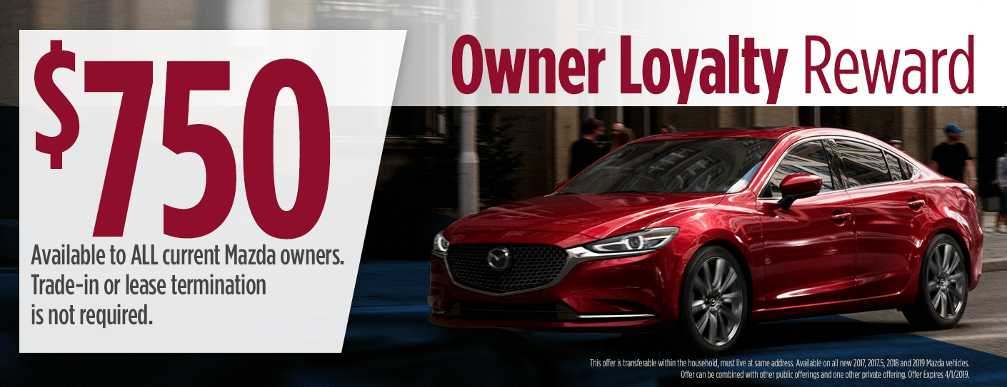 New Mazda6 Trade-In Loyalty Bonus Cash Special Offer in Butler, PA