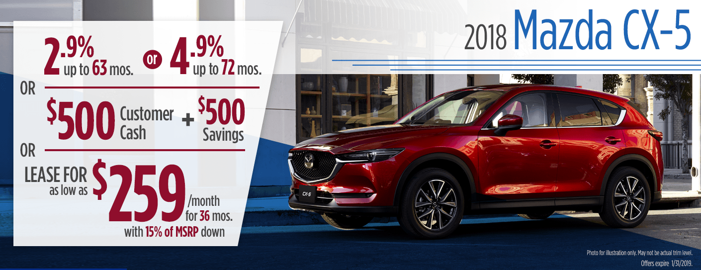 2018 CX-5 Sales or Lease Special in Butler, PA
