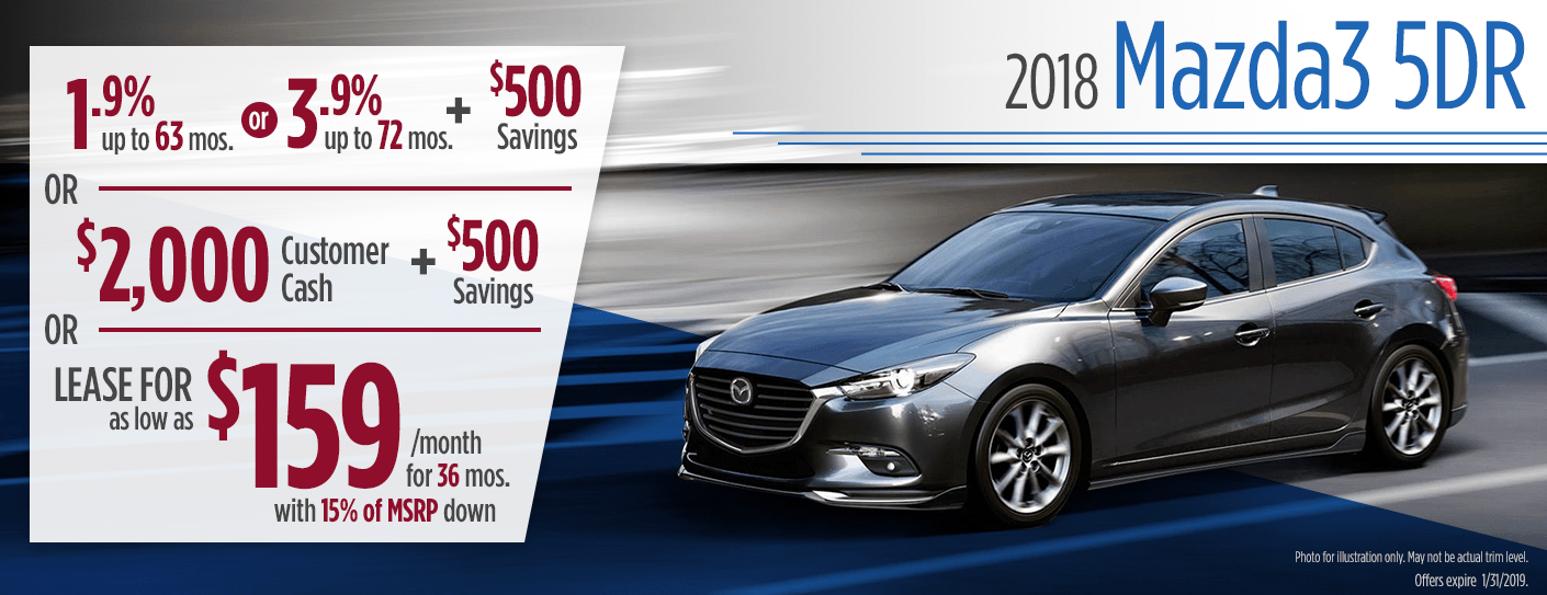 2018 Mazda3 5dr Sales or Lease Special in Butler, PA 2018 Mazda3 5dr Sales or Lease Special in Butler, PA