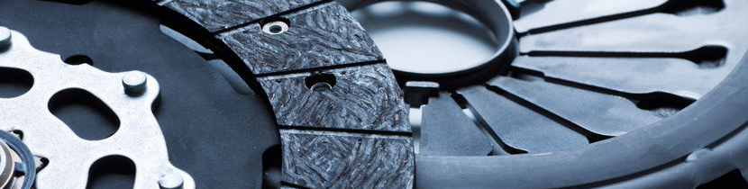 Close-up photograph of two clutch plates.