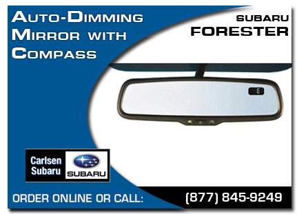 subaru, auto-dimming mirror, compass, forester, accessories, parts, specials Serving San Francisco, CA