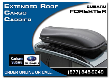 subaru, roof cargo carrier, extended, forester, accessories, parts, specials Serving San Francisco, CA