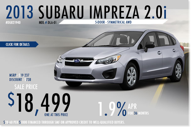 New 2013 Subaru Impreza 5-Door Sales Discount Special serving San Francisco New 2013 Subaru Impreza 5-Door Sales Discount Special serving San Francisco