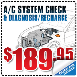 Subaru A/C System Check Service Coupon Special San Francisco, CA