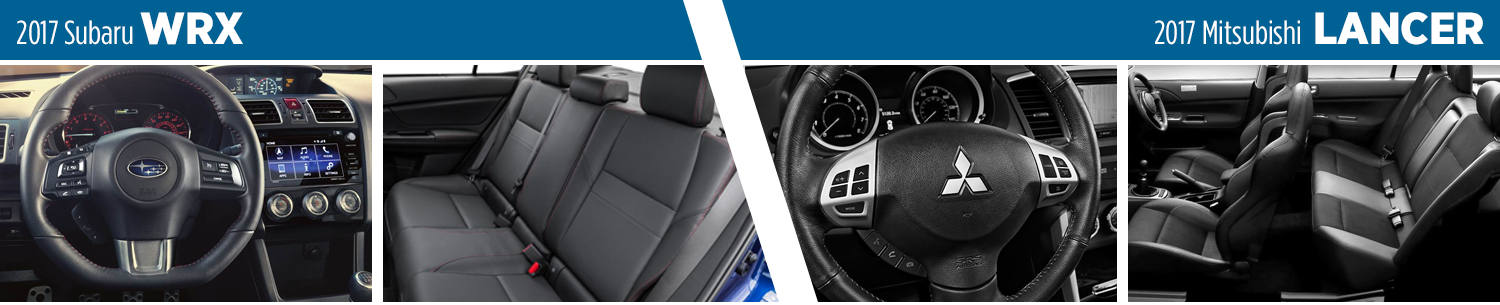 2017 Subaru WRX vs 2017 Mitsubishi Lancer Model Comparison