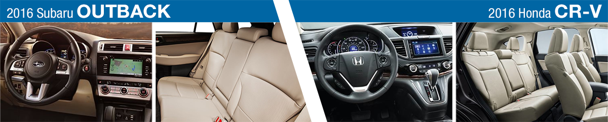 2016 Subaru Outback VS Honda CR-V Interior Comparison