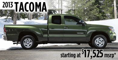 View details on the New 2013 Toyota Tacoma at Eddy's Toyota 2013 Toyota Tacoma at Eddy's Toyota serving Wichita, Kansas
