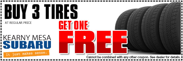 Kearny Mesa Subaru Tires Discount Coupon
