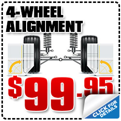 San Diego Subaru 4-Wheel Alignment Service Special serving San Diego & Kearny Mesa, California