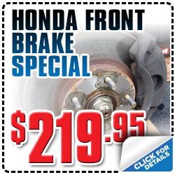 Honda Front Brake Special in Carson City, Reno, Nevada