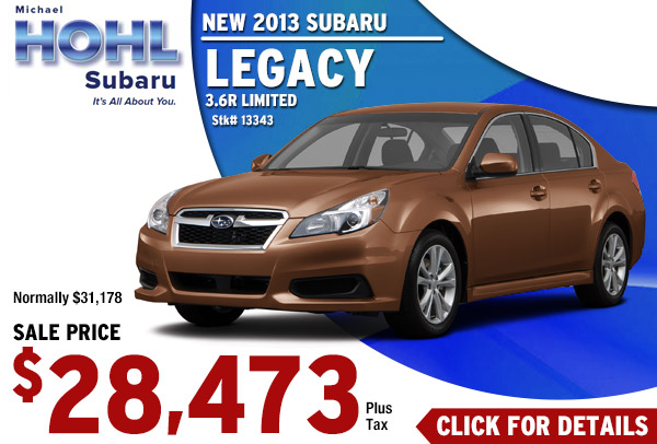 2013 Subaru Legacy 3.6R Limited Sales Special Reno, NV