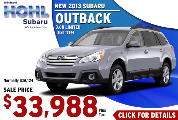 2013 Subaru Outback 3.6R Limited Sales Specials Reno, NV