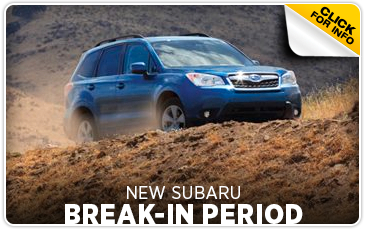 Click to view our Break in a New Subaru Service FAQ serving Denver, CO