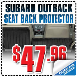 Genuine Subaru Outback Seat Back Protector Discount Special serving Denver, Colorado, Thornton, Boulder, Fort Collins