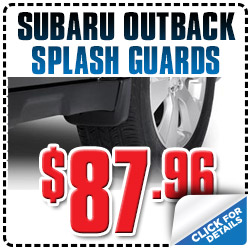 Genuine Subaru Outback Splash Guards Special Discount Coupon serving Denver, Colorado, Thornton, Boulder, Fort Collins