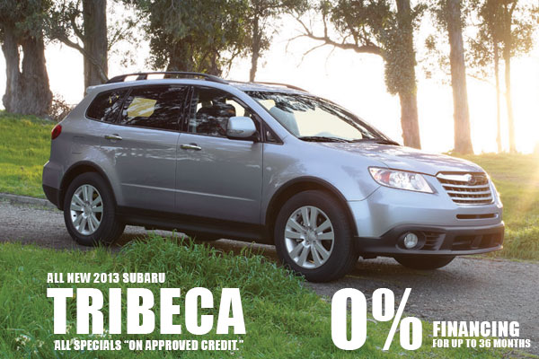 New 2013 Subaru Tribecas 0% Financing for 36 months in Salt Lake City, Utah