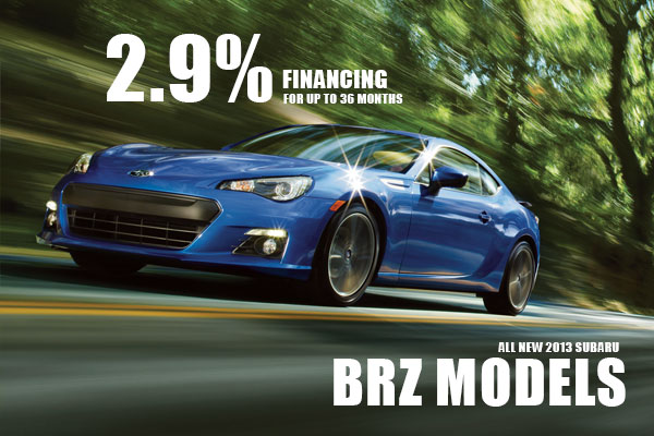 New 2013 Subaru BRZ 2.9% Financing for 63 months in Salt Lake City, Utah