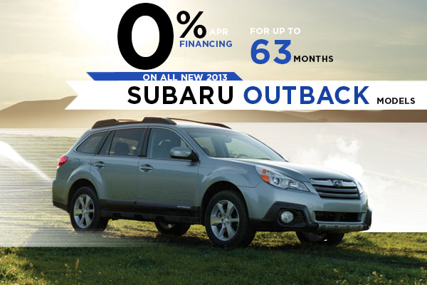 New 2013 Subaru Outback Finance Special Offer serving Salt Lake City, Utah