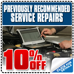 Subaru Previously 
Recommended Service Repair Special Discount Coupon serving Los Angeles, 
California