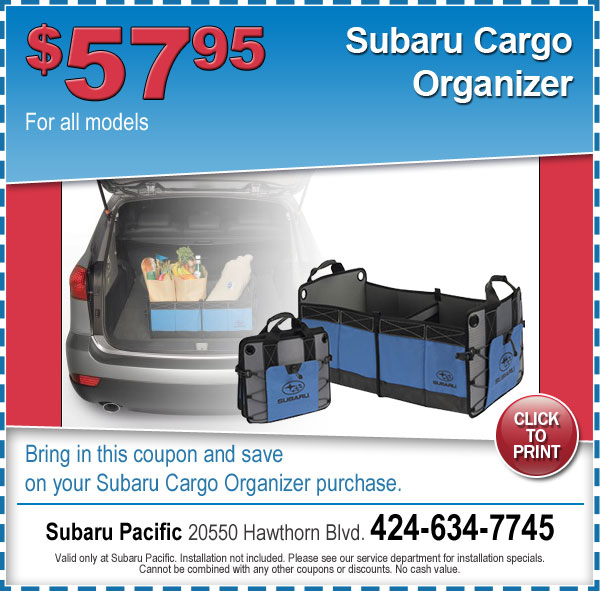 Subaru Pacific Cargo Organizer Torrance