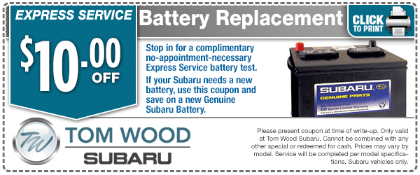 Express Service Battery Replacement Special Service Savings