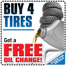 FREE Subaru Oil Change Service with 4 Tire Purchase Special Coupon serving Tucson, Arizona