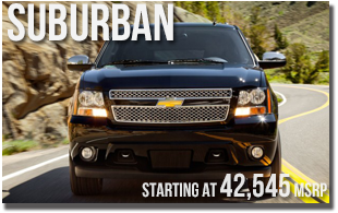 New 2013 Chevy Suburban at Wentworth Chevrolet Portland, Oregon City, Vancouver WA, Beaverton, Gresham, OR