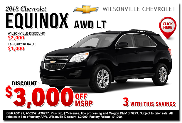2013 Chevrolet Equinox LS Sales Special Portland, Oregon