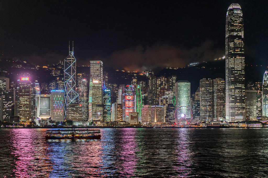 Hong Kong at night