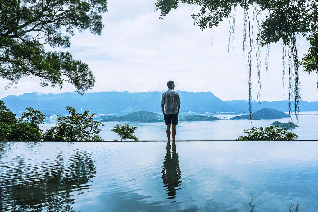 infinite pool, Pavilion of Heaven, Chinese University of Hong Kong