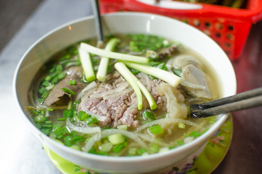 beef entrails pho soup, Ho Chi Minh, Vietnam