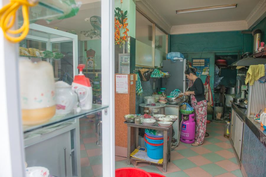 family run pho restaurant, Da Nang