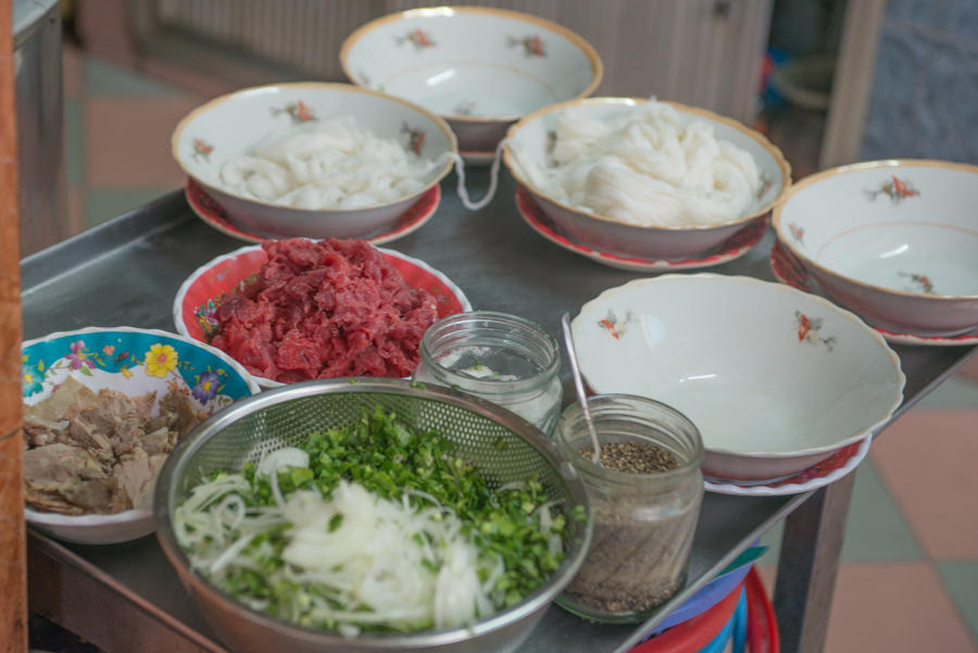 pho ingredients, Da Nang, Vietnam