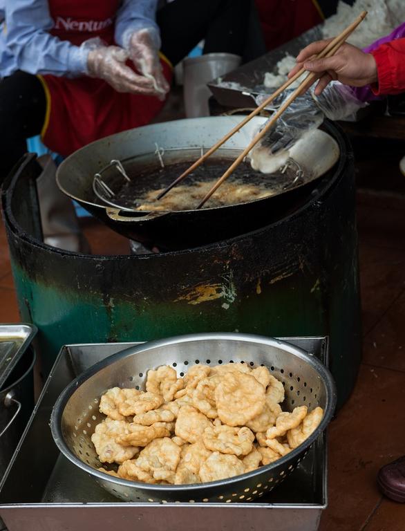 fried squid pancakes, Halong Bay, Vietnam