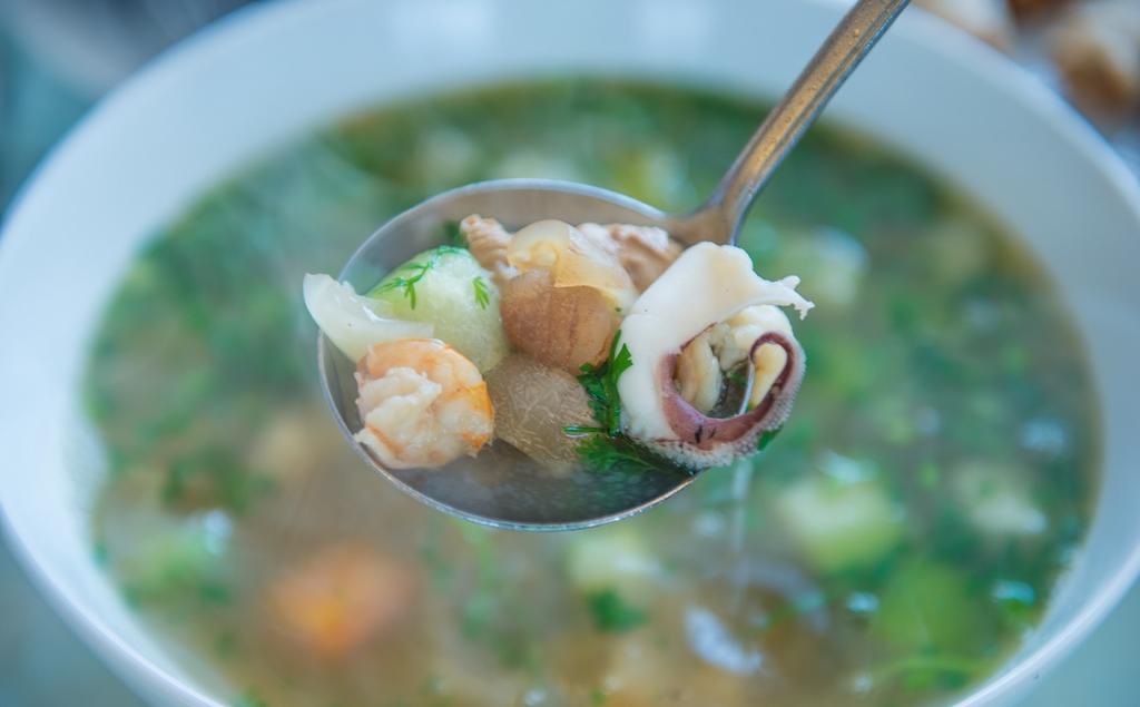 seafood soup, Halong Bay, Vietnam