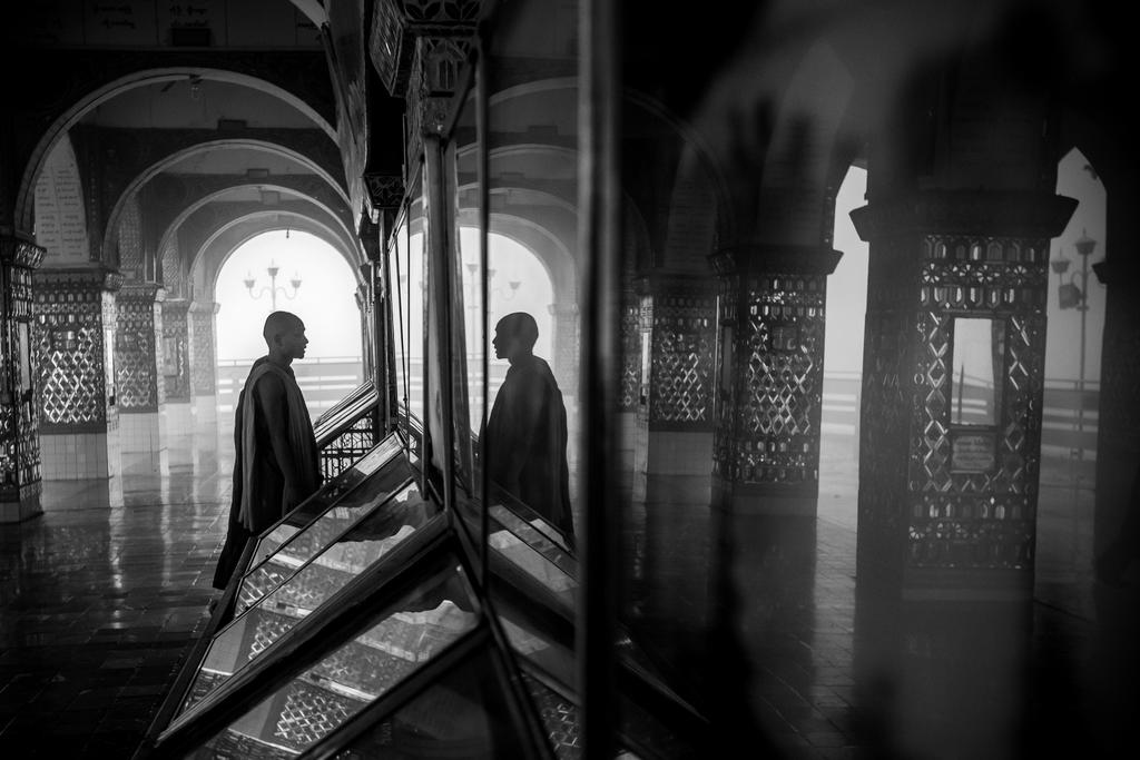 Buddhist in a temple