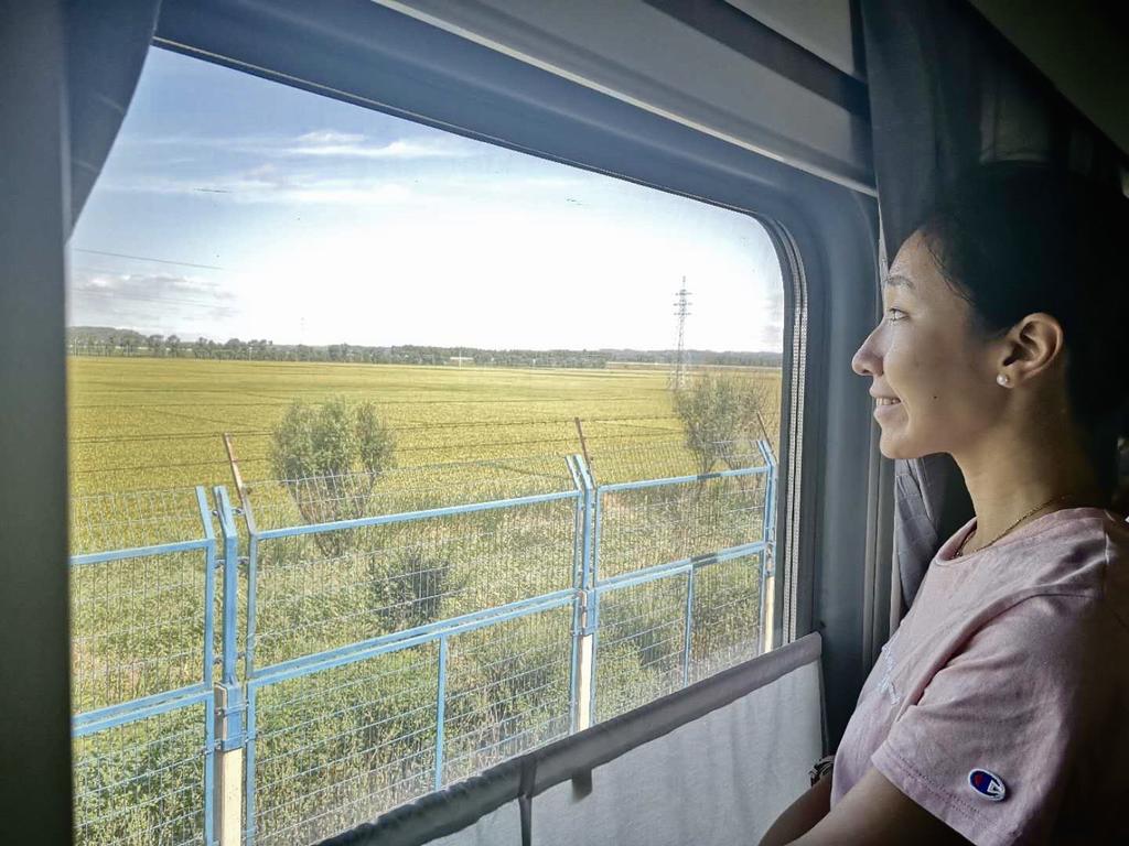 outside scenery, Beijing to Moscow train
