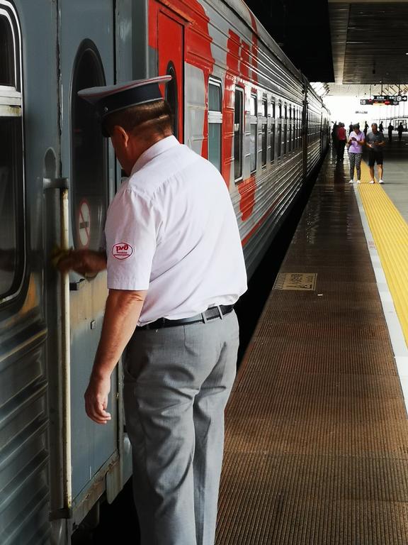 staff for train from Beijing to Moscow