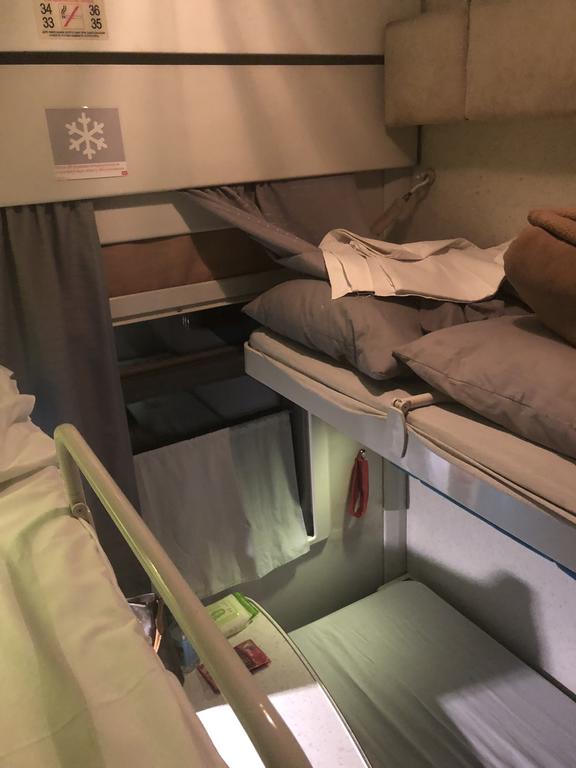 cabin in Beijing to Moscow train