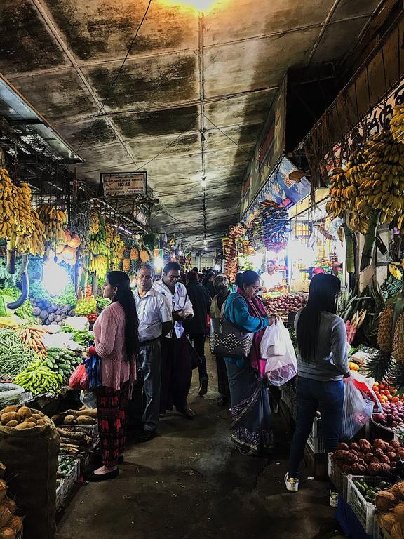 a local market in Sri Lanka