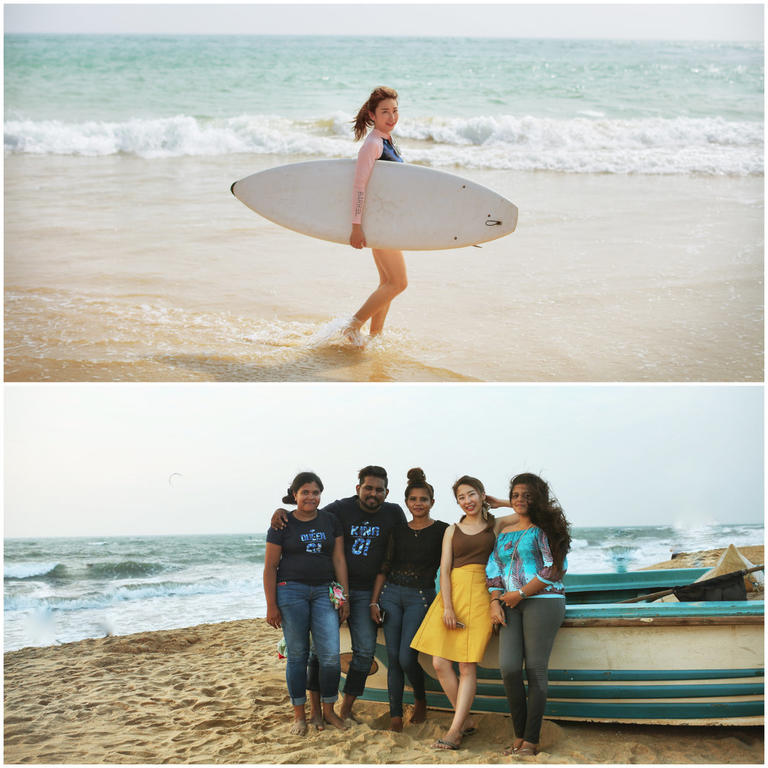 surfing and beach, Sri Lanka