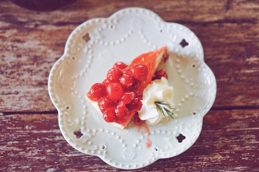Cherry tart, B-Story Cafe, Bangkok