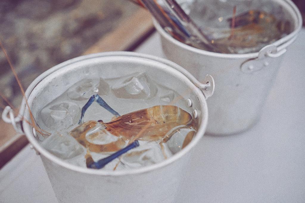 live prawns at Taikong Seafood, Bangkok
