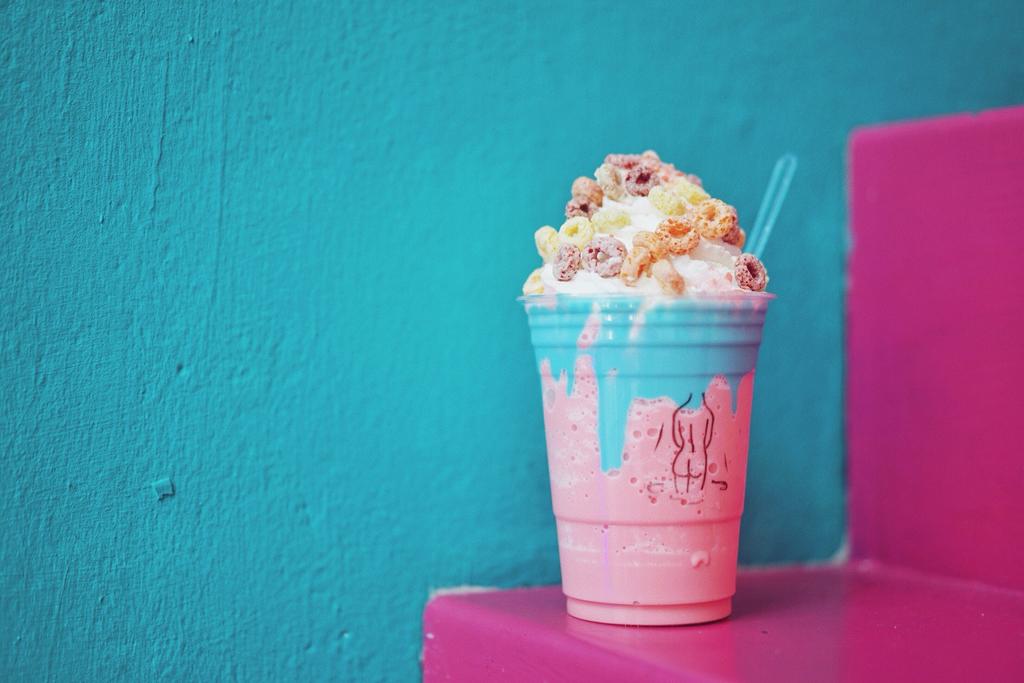 House special drink, Pool Time Cafe (Raccoon Cafe)