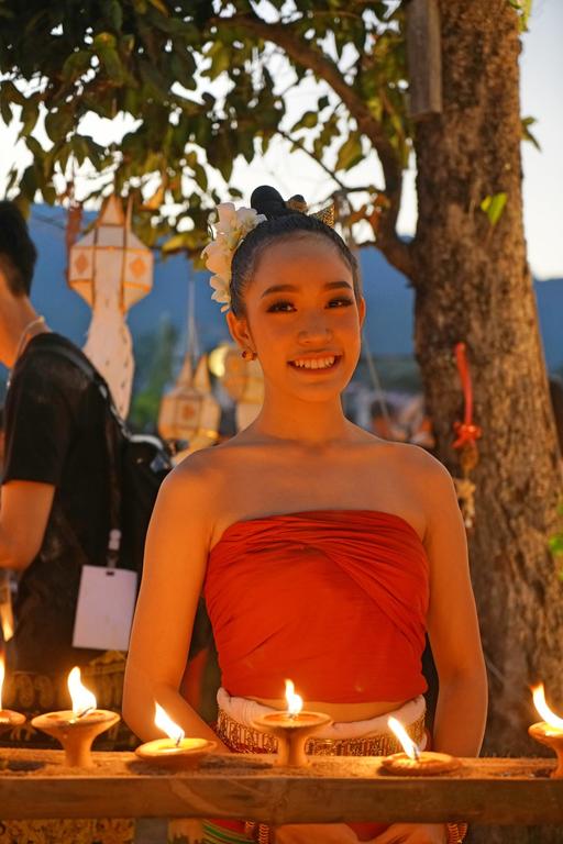 sky lantern festival, Chiang Mai, Thailand