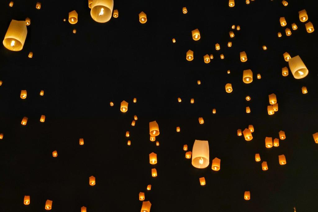 Lanna Festival (Yi Peng sky lanterns festival), Chiang Mai, Thailand