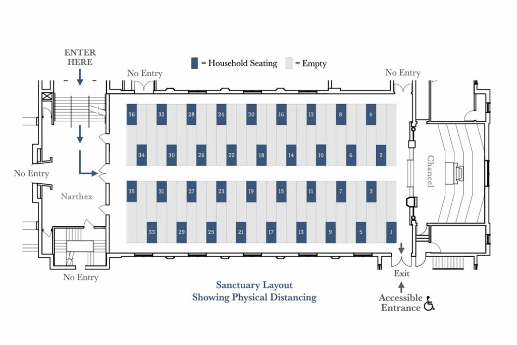 Sanctuary-Diagram-2020-11-26 Sanctuary layout with physical distancing