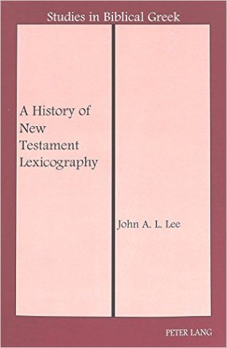 History of NT Lexicography