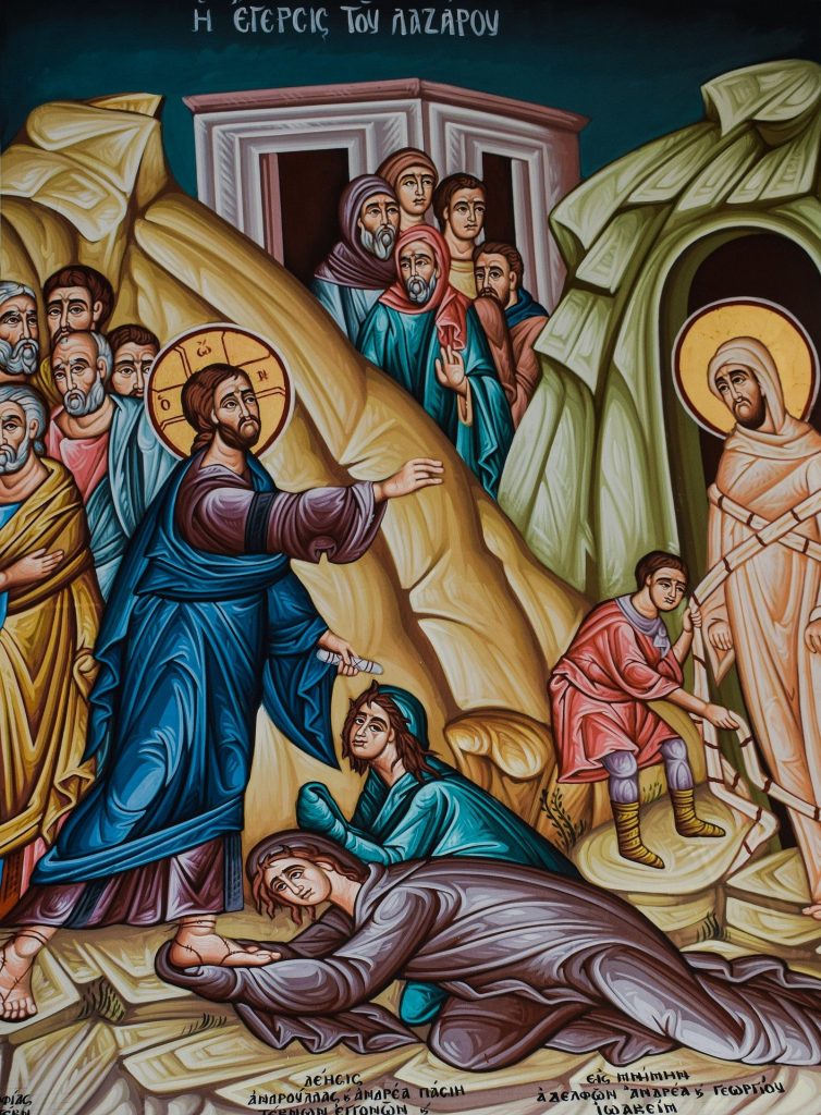 Jesus raises Lazarus from the dead, his greatest sign
