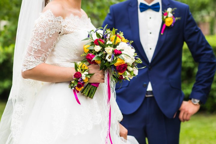 Groom and bride together